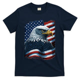 Bald Eagle Proud Patriotic American US Flag 4th Of July T-Shirt