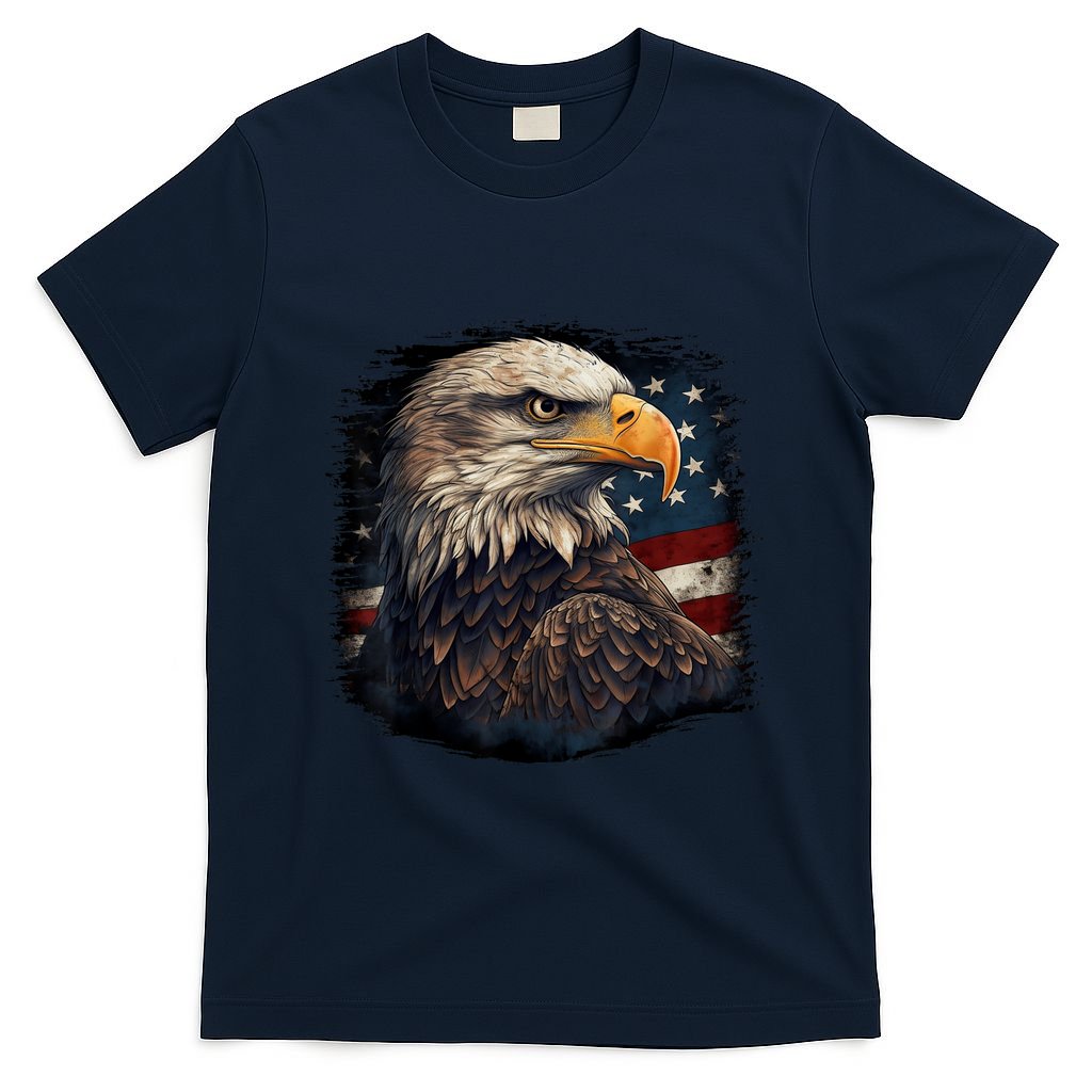 Bald Eagle Us American Flag 4th Of July Proud Patriotic T-Shirt