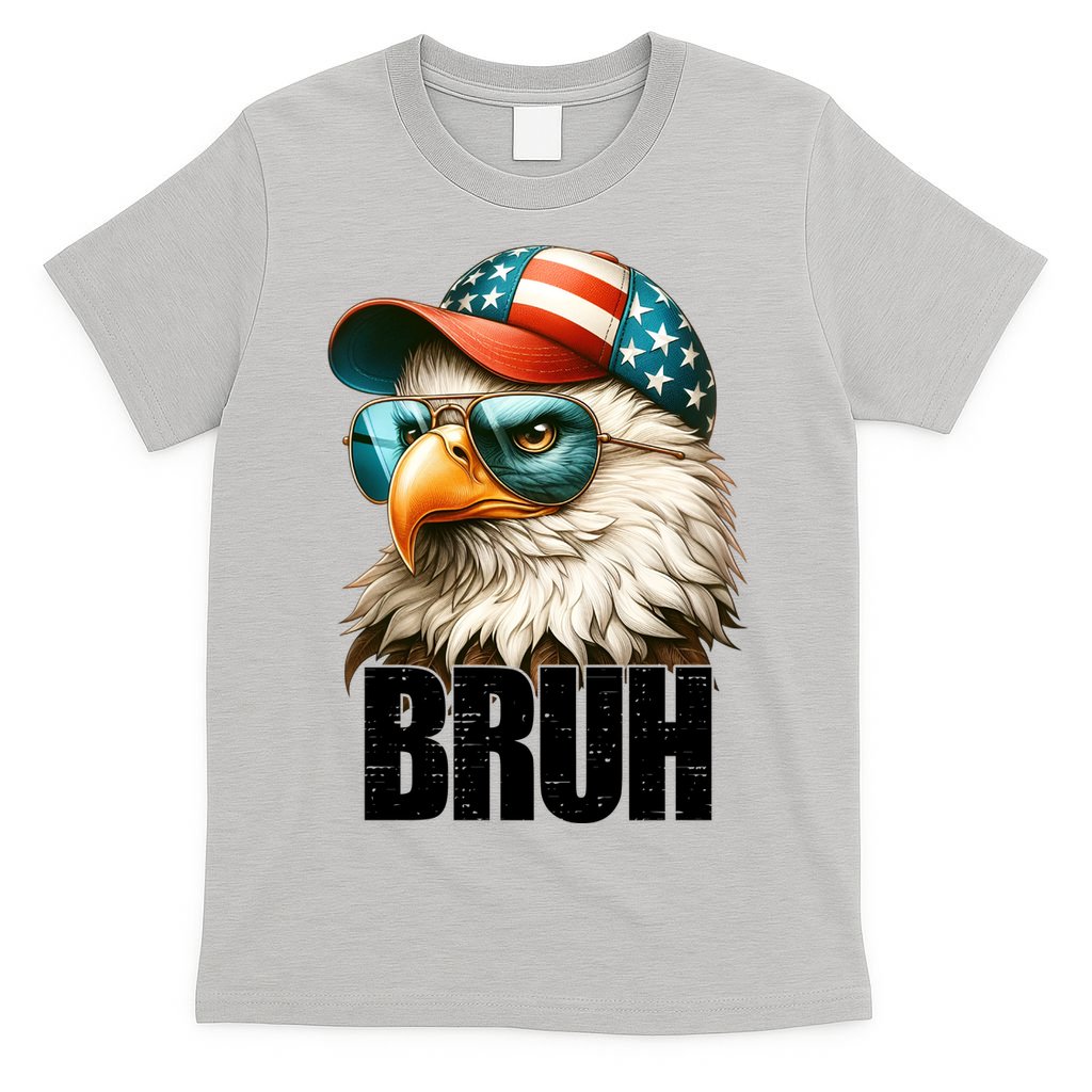 Bruh Fourth 4th Of July Eagle American Patriotic T-Shirt