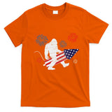 Bigfoot Fireworks Funny 4th Of July Sasquatch Patriotic T-Shirt