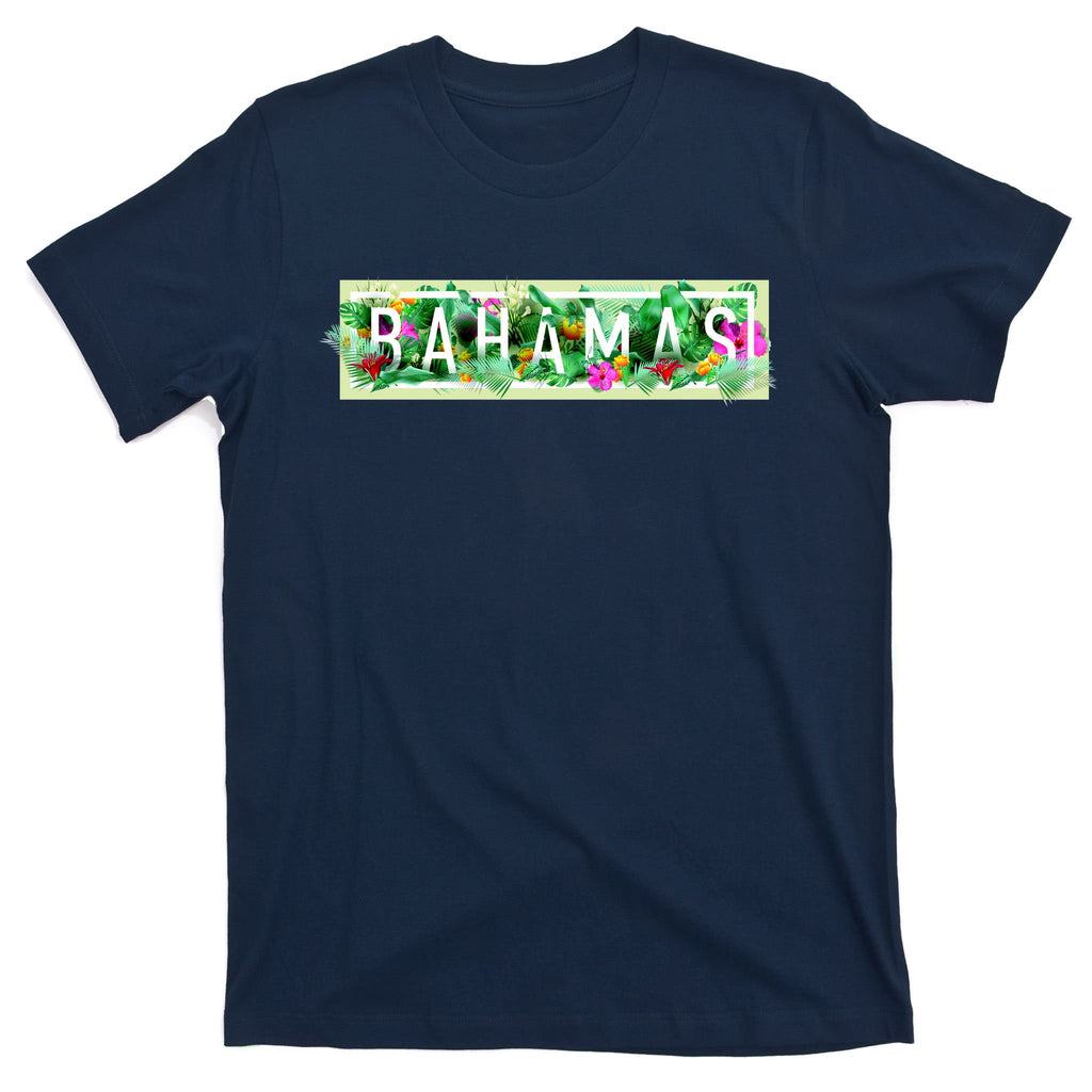 Bahamas Framed Floral Design T-Shirt