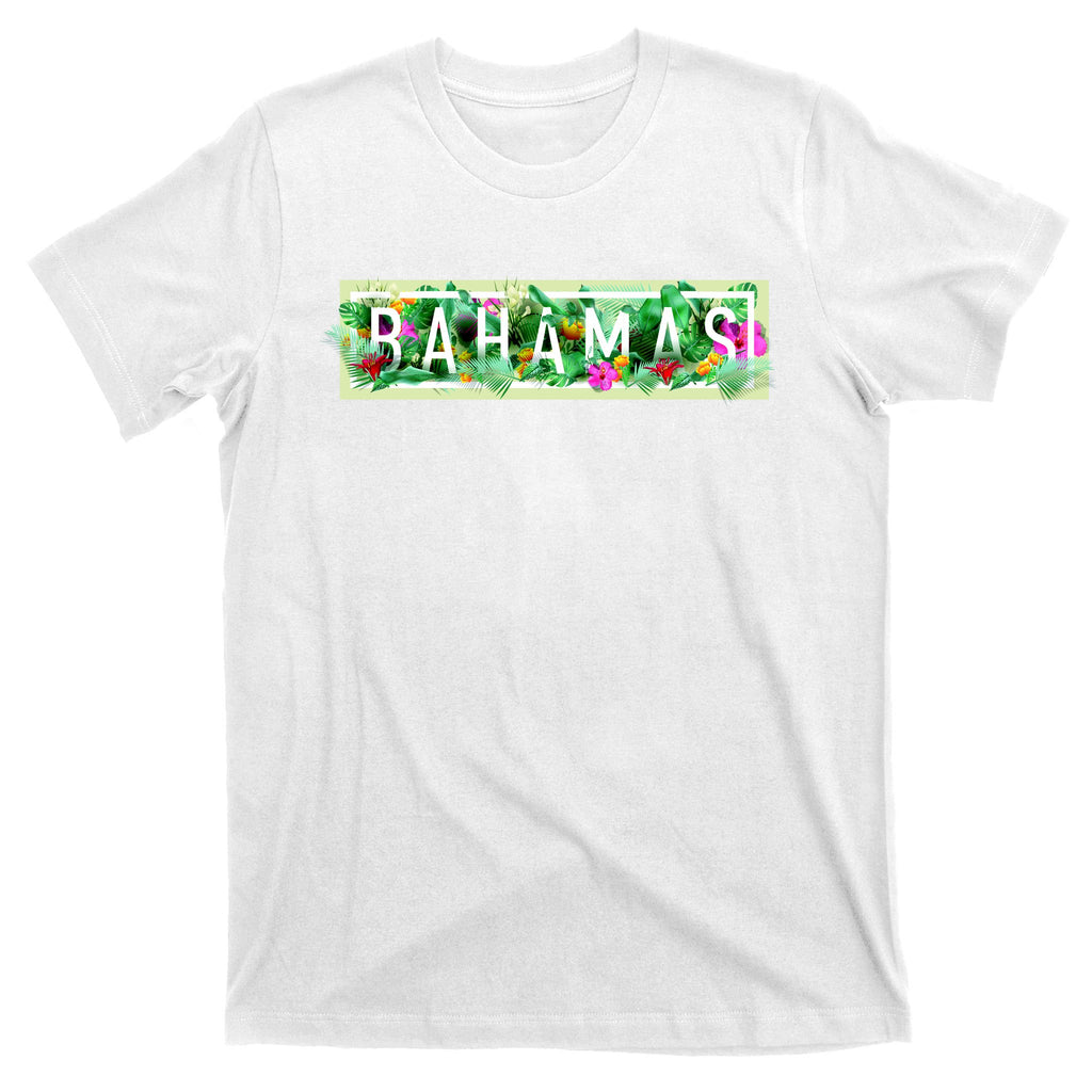 Bahamas Framed Floral Design T-Shirt