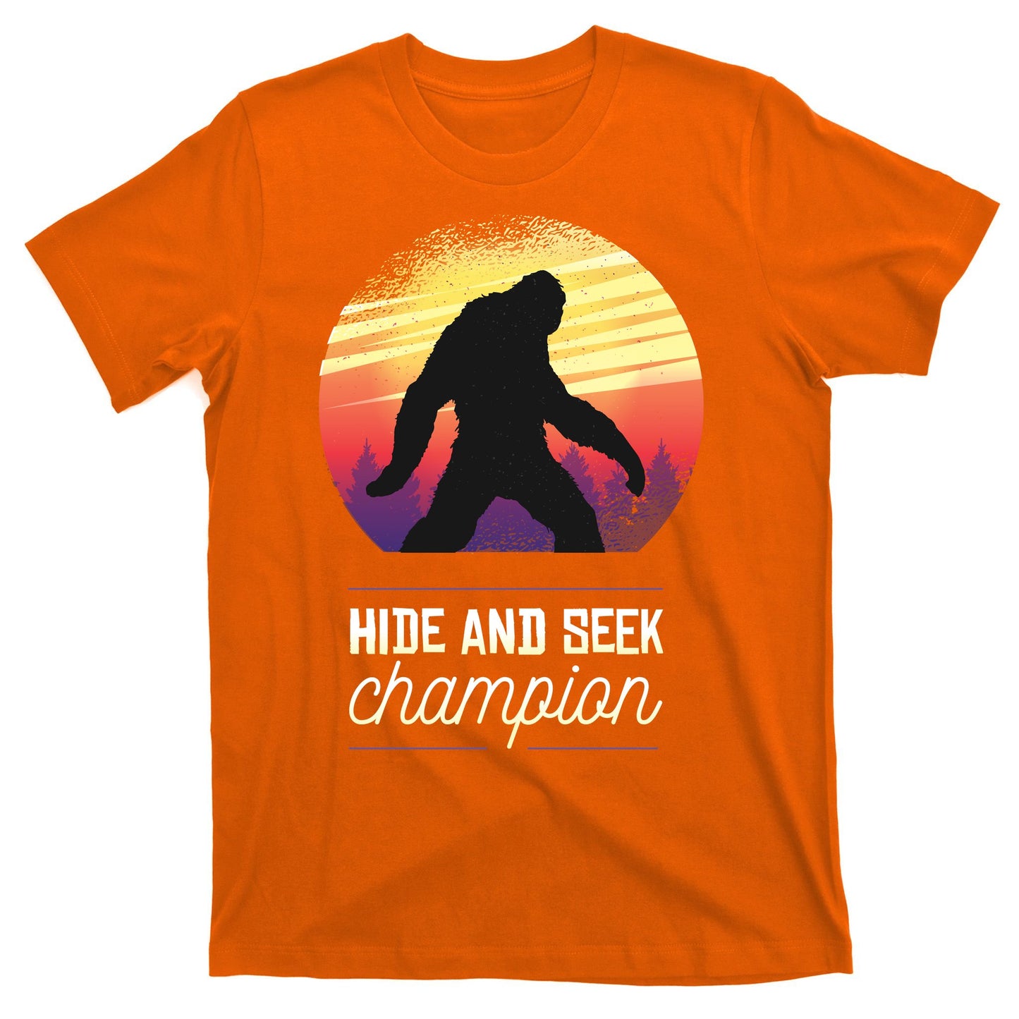 Big Foot Hide And Seek Champion T-Shirt