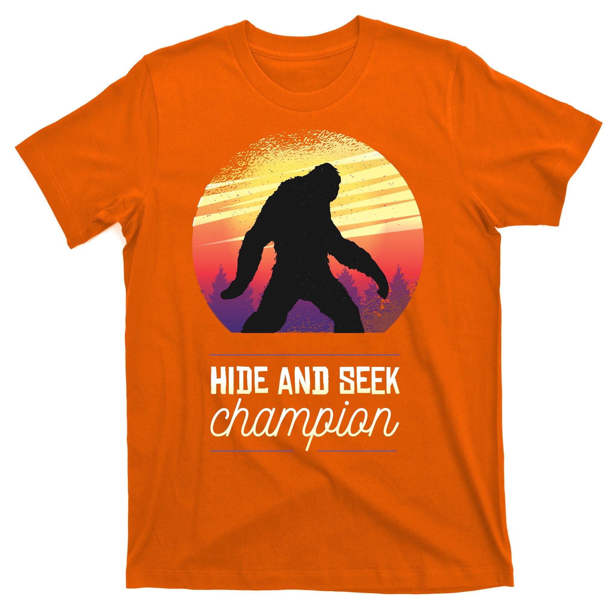 Big Foot Hide And Seek Champion T-Shirt