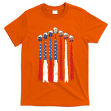 Beer Fighter Jet American Flag Usa 4th Of July Drinking Beer T-Shirt