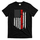 Best Grandpa Ever Vintage American Flag T-Shirt