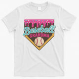 Baseball Grandma Ice Cream Drip T-Shirt