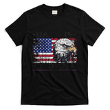 Bald Is Beautiful 4th Of July Independence Day America Eagle T-Shirt