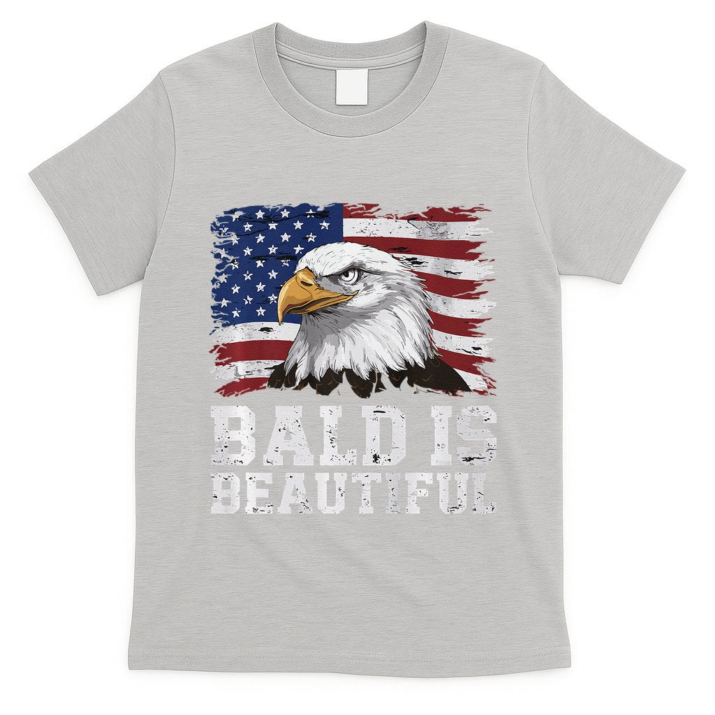 Bald Is Beautiful 4th Of July Independence Day Bald Eagle Premium T-Shirt
