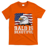 Bald Is Beautiful 4th Of July Independence Day Bald Eagle Premium T-Shirt