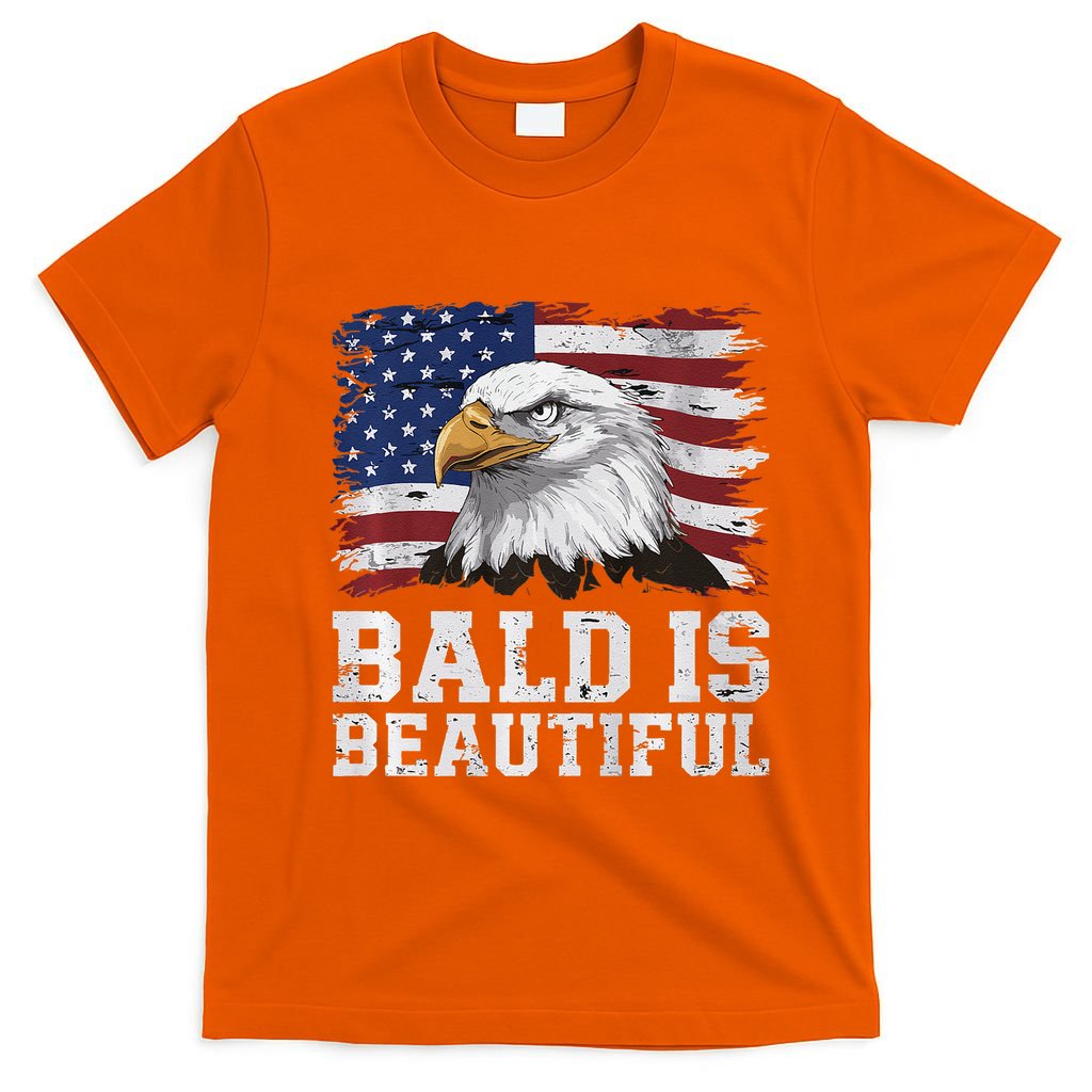 Bald Is Beautiful 4th Of July Independence Day Bald Eagle Premium T-Shirt