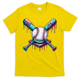 Baseball Ice Cream Drip Baseball T-Shirt