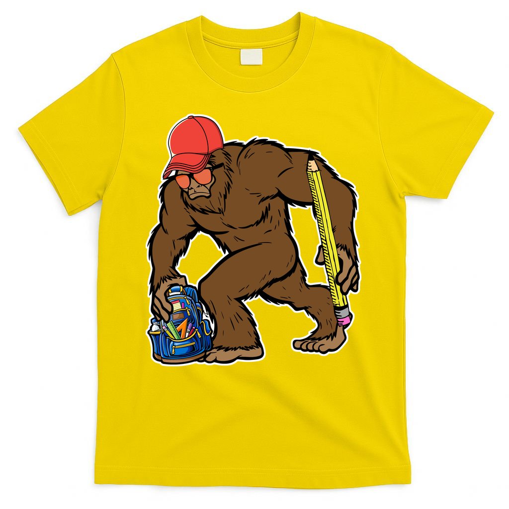 Bigfoot Funny Back To School T-Shirt