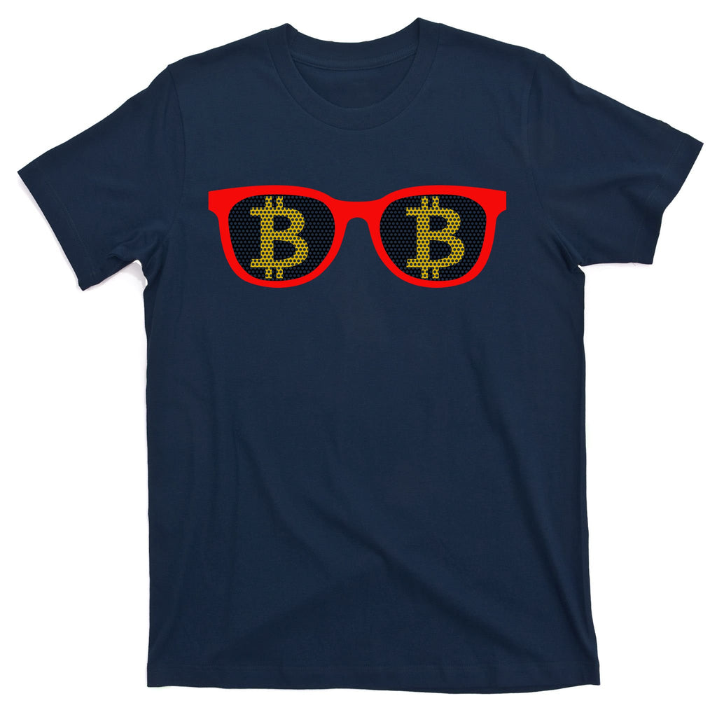 Bitcoin Glasses T-Shirt