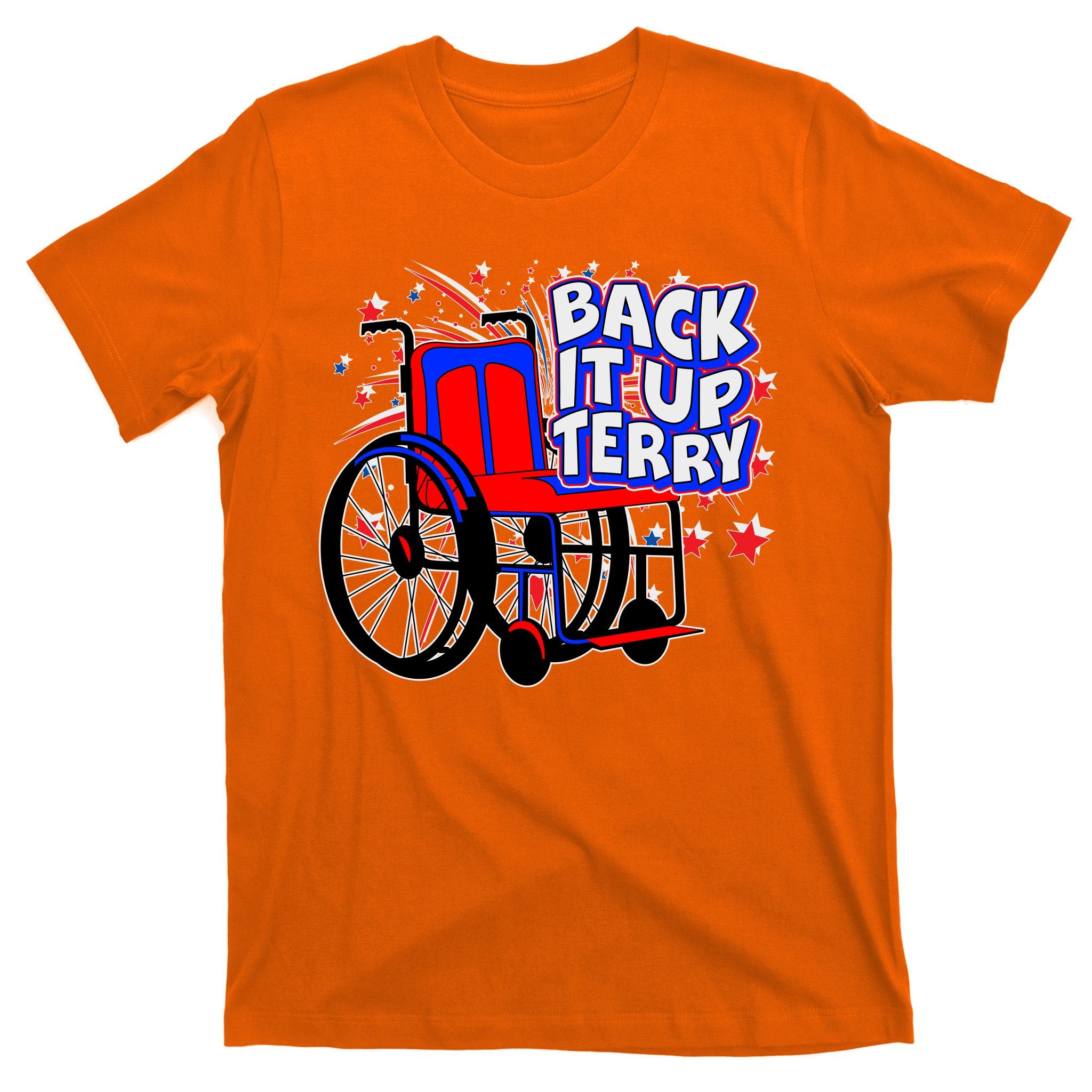 Back It Up Terry Fireworks Wheelchair T-Shirt