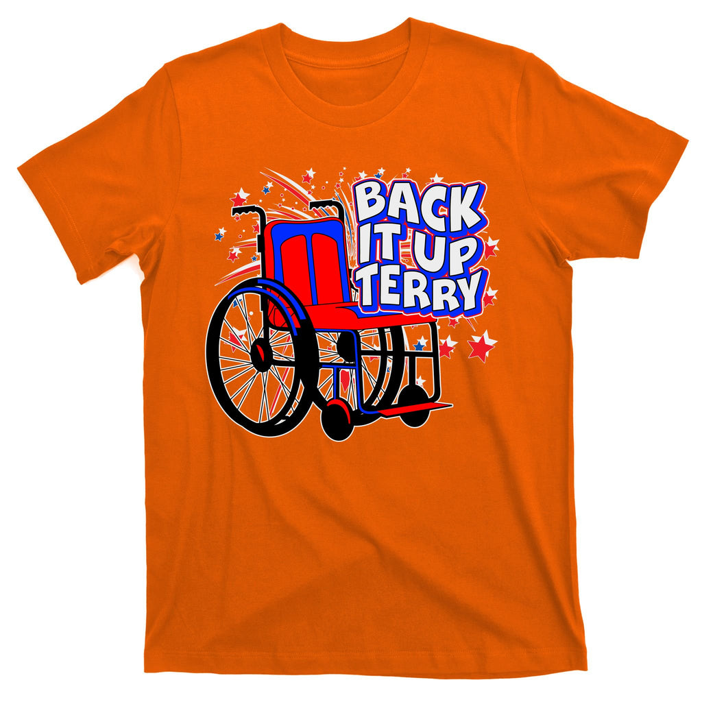 Back It Up Terry Fireworks Wheelchair T-Shirt