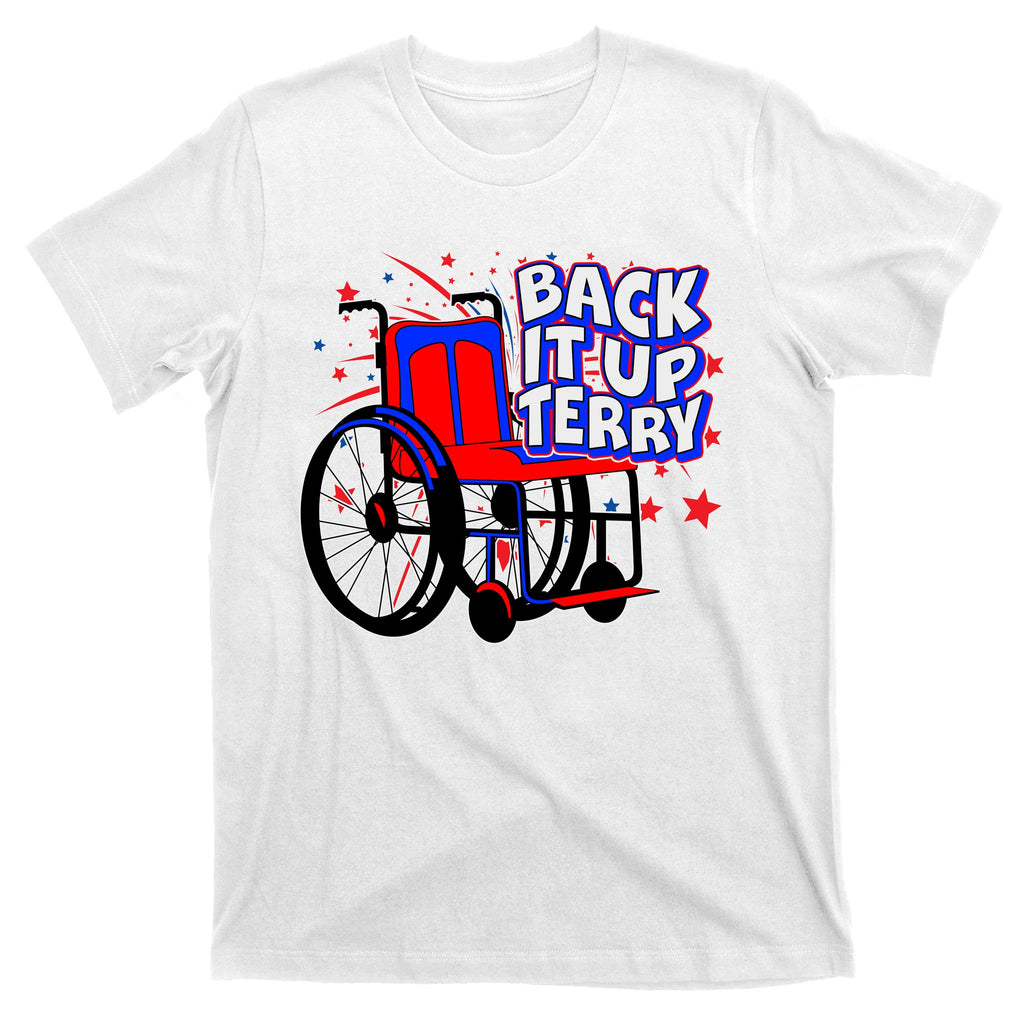 Back It Up Terry Fireworks Wheelchair T-Shirt