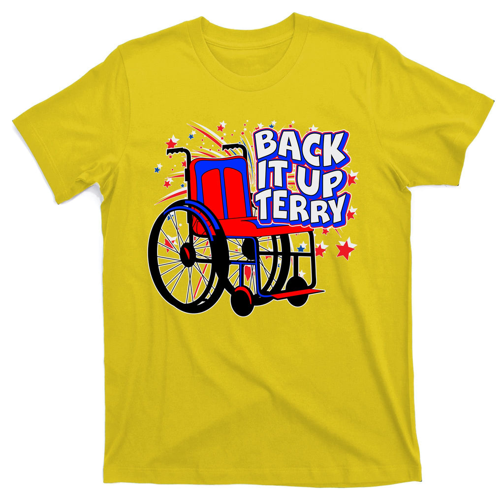 Back It Up Terry Fireworks Wheelchair T-Shirt