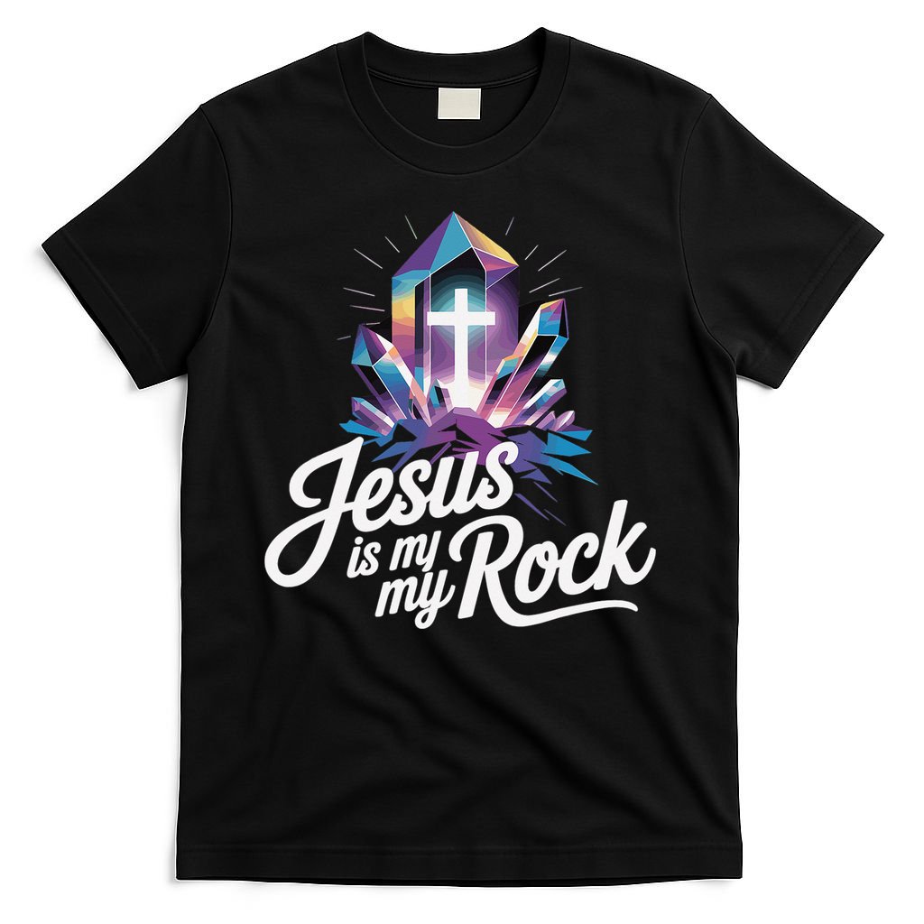 Biblical Jesus Is My Rock Christian T-Shirt
