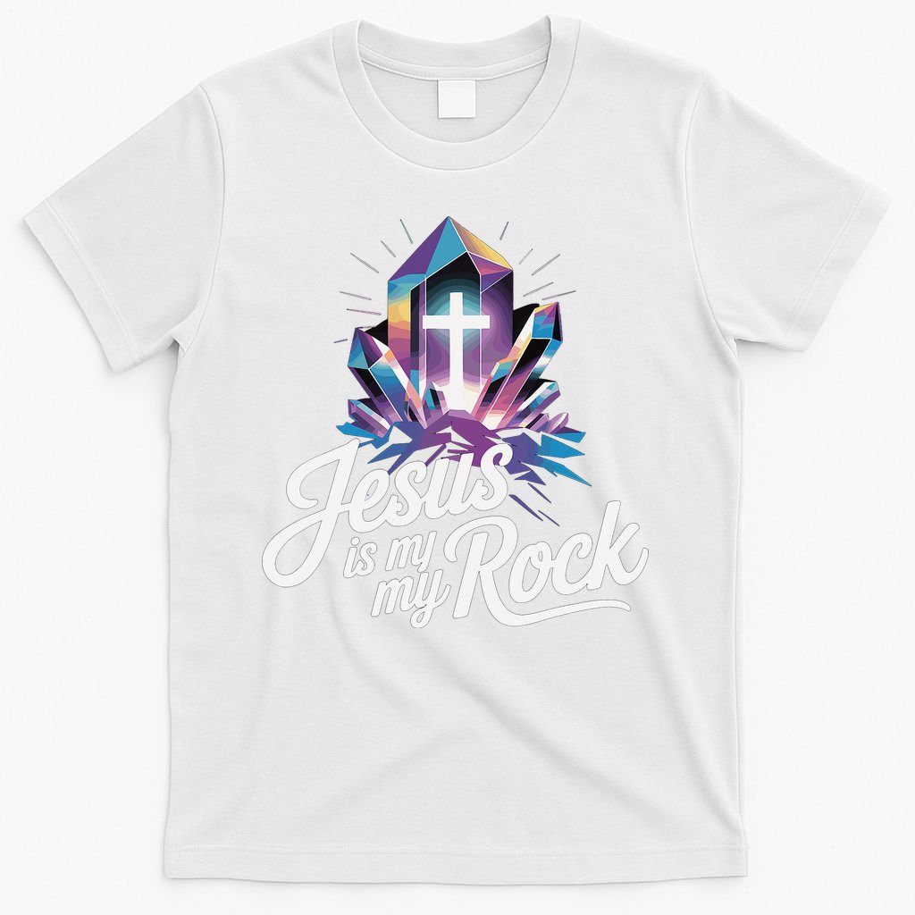 Biblical Jesus Is My Rock Christian T-Shirt