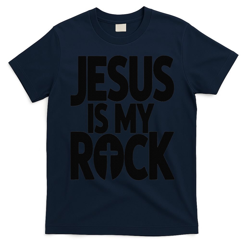 Biblical Jesus Is My Rock Christian T-Shirt