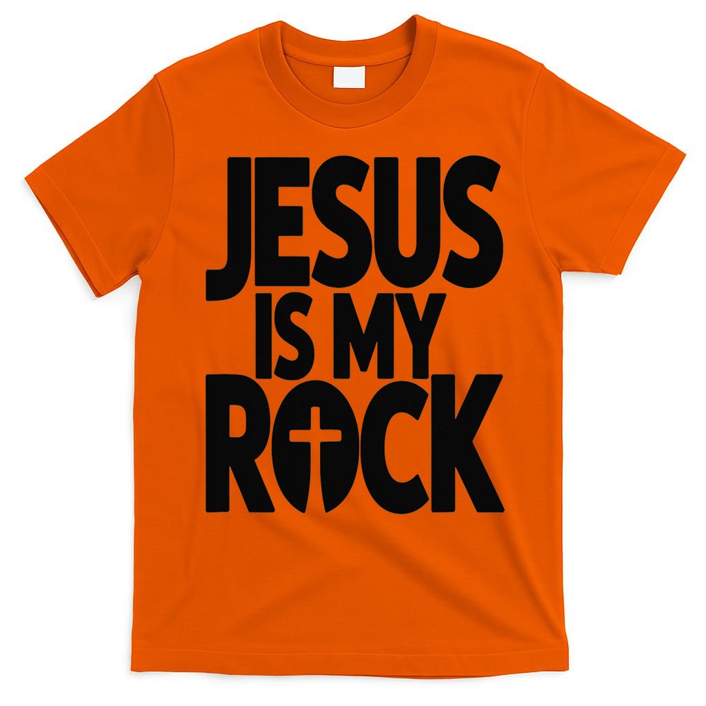 Biblical Jesus Is My Rock Christian T-Shirt
