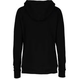 In October Breast Cancer Football Oktoberfest Halloween Womens Funnel Neck Pullover Hood