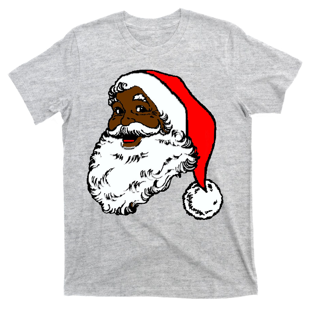 Black Santa Claus Christmas T-Shirt