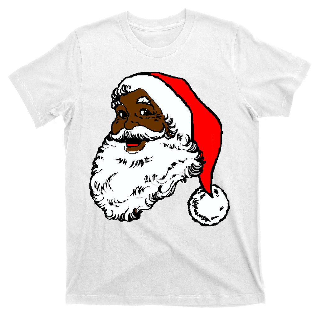 Black Santa Claus Christmas T-Shirt
