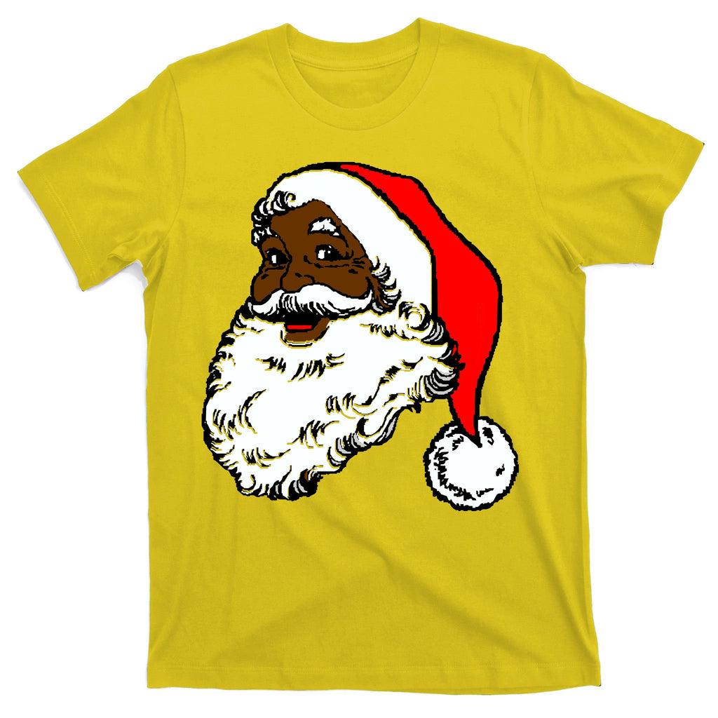 Black Santa Claus Christmas T-Shirt