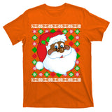 Black Santa Claus Ugly Christmas Sweater T-Shirt