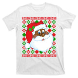 Black Santa Claus Ugly Christmas Sweater T-Shirt