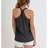 Dallas Had A Little Lamb Funny Football Women's Knotted Racerback Tank