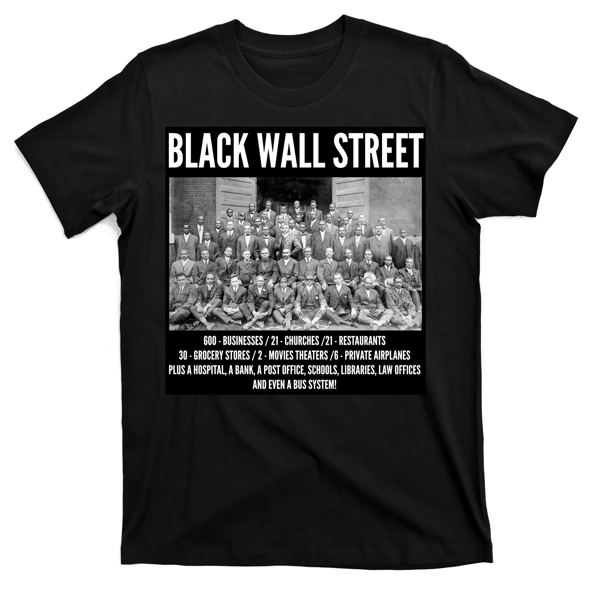 Black Wall Street Black History T-Shirt