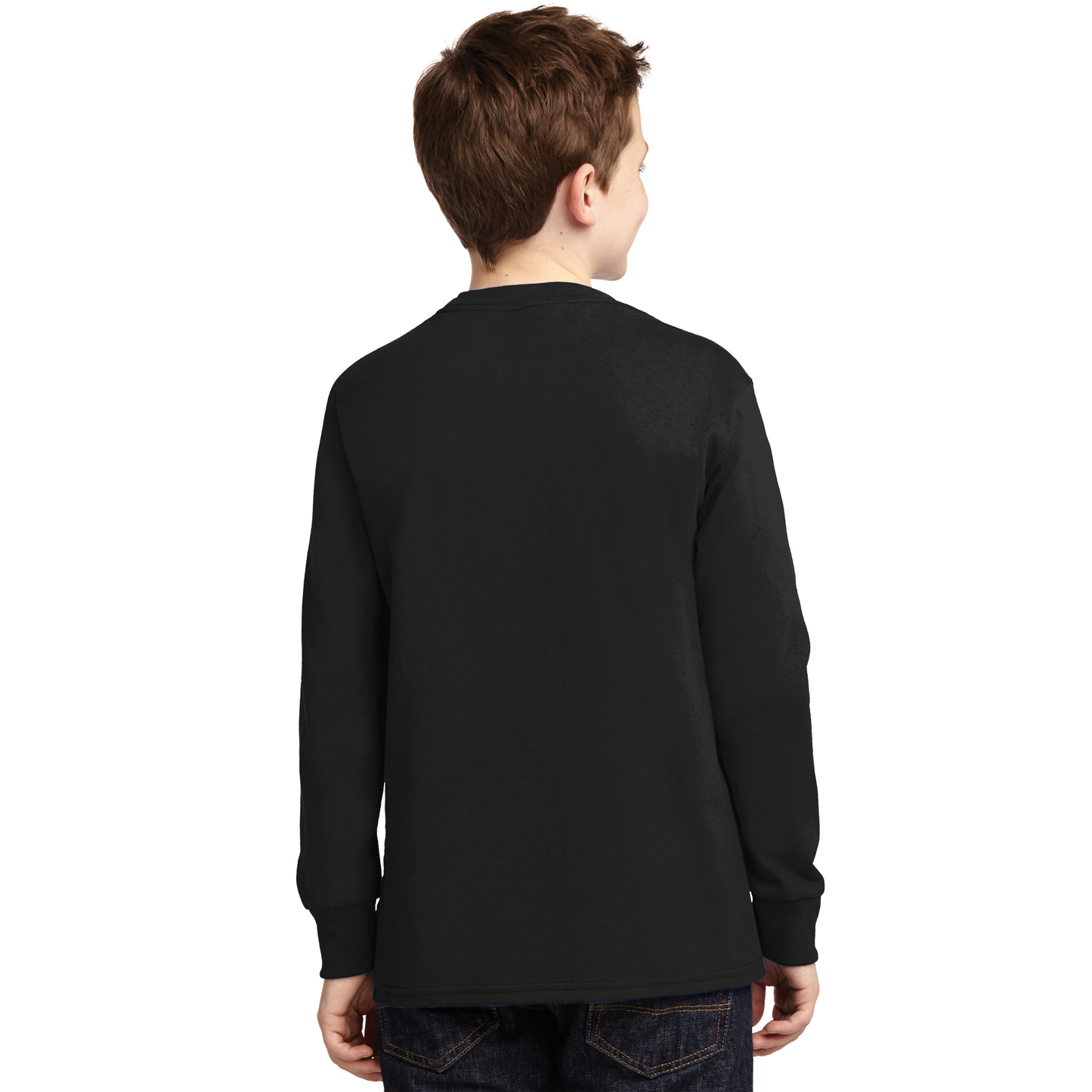 Leopard Pink Ribbon Breast Cancer Football Kids Long Sleeve Shirt
