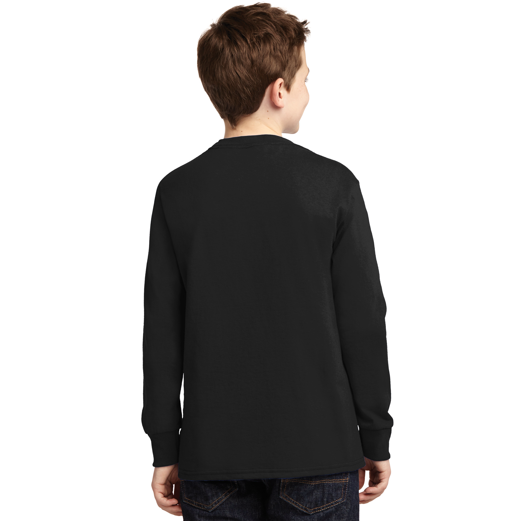 Leopard Pink Ribbon Breast Cancer Football Kids Long Sleeve Shirt