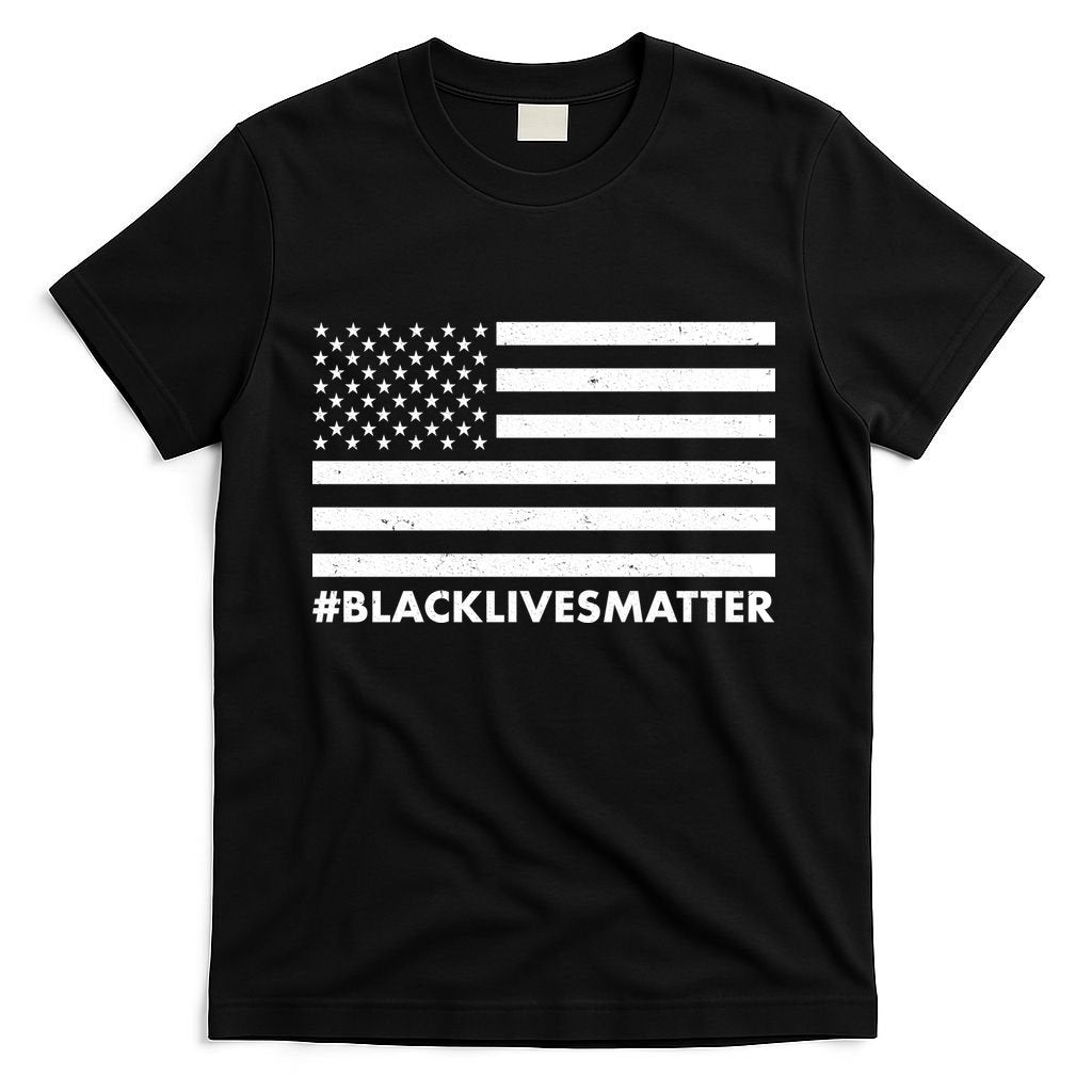 #BlackLivesMatter USA Flag T-Shirt