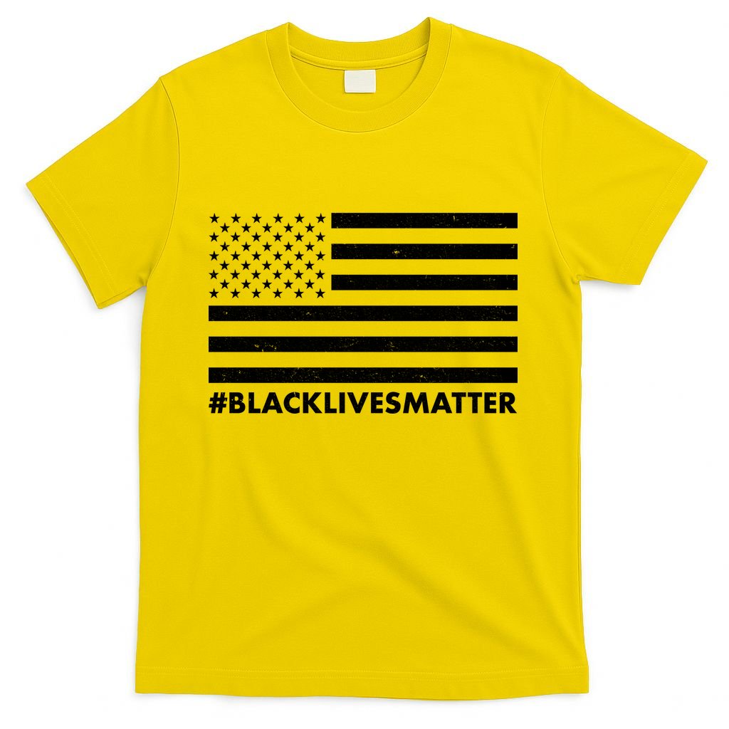 #BlackLivesMatter USA Flag T-Shirt