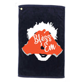 Bless 'Em Browns Football Saying Platinum Collection Golf Towel