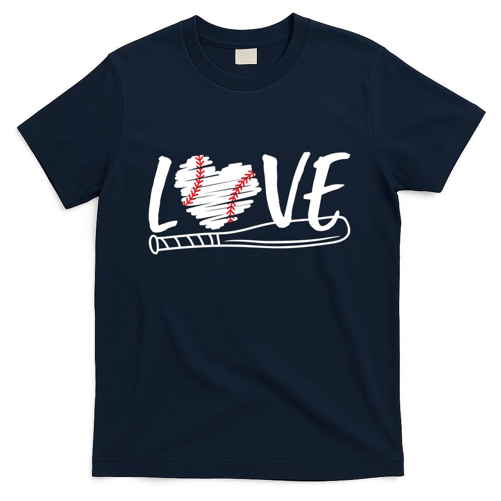 Baseball Love Heart Summer Sport T-Shirt