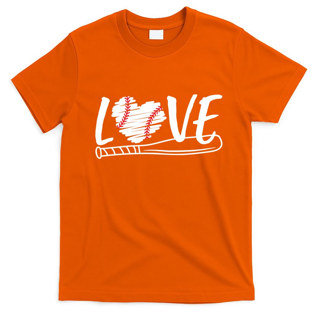 Baseball Love Heart Summer Sport T-Shirt