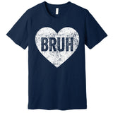 Bruh Love Heart Funny Valentines Day Premium T-Shirt