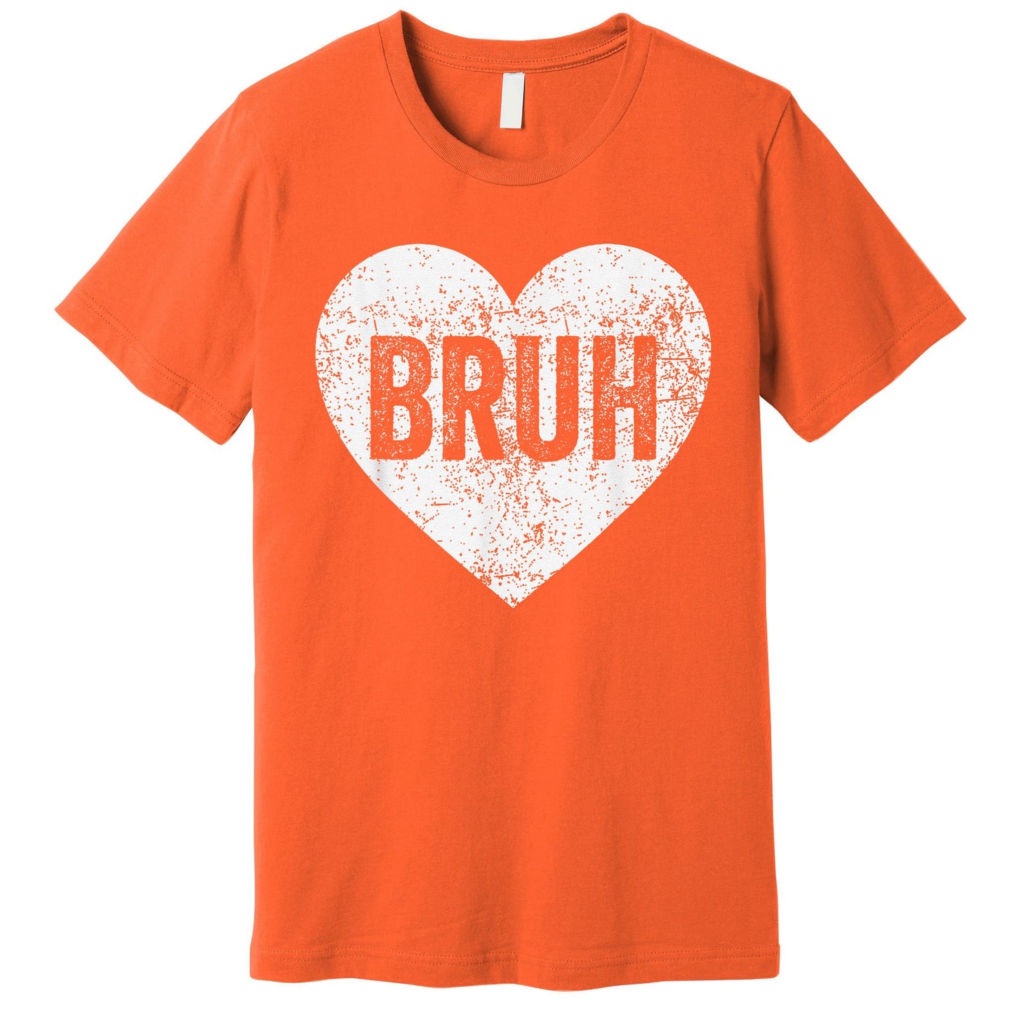 Bruh Love Heart Funny Valentines Day Premium T-Shirt