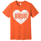 Bruh Love Heart Funny Valentines Day Premium T-Shirt