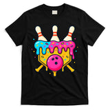Bowling Lane Ice Cream Drip Home Plate T-Shirt