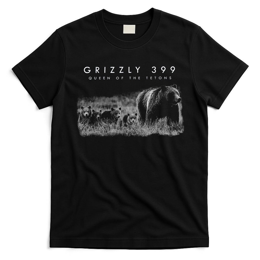 Bear Lovers Queen Of The Tetons Grizzly 399 National Park T-Shirt