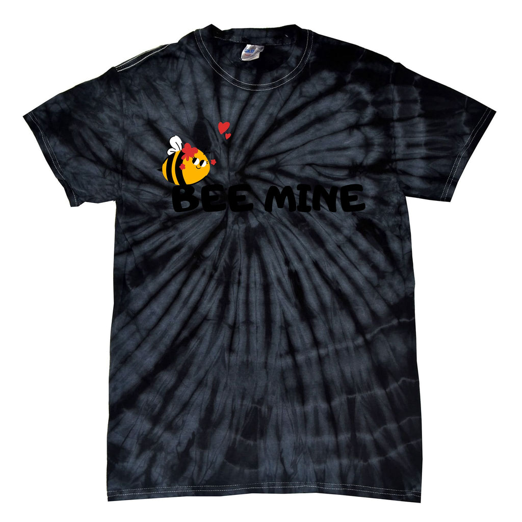 Bee Mine Bees Valentine Tie-Dye T-Shirt