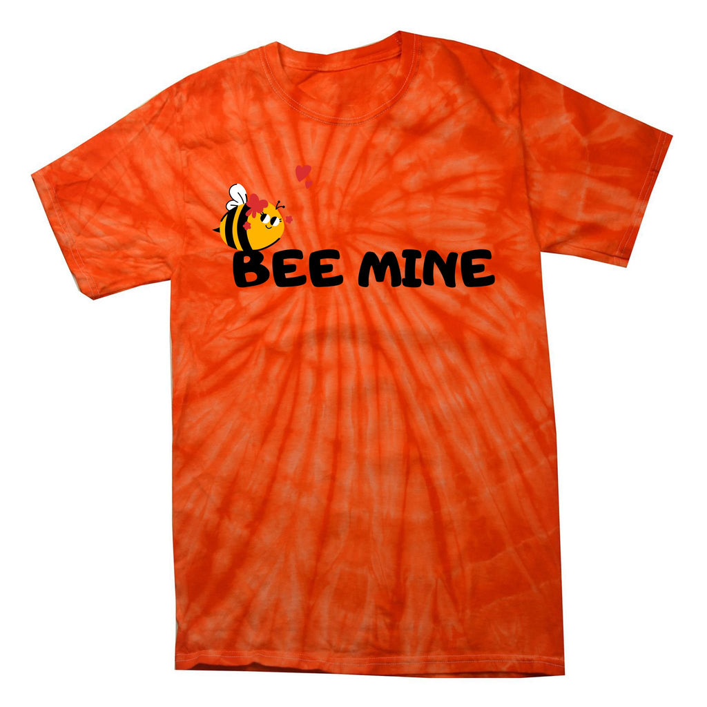 Bee Mine Bees Valentine Tie-Dye T-Shirt