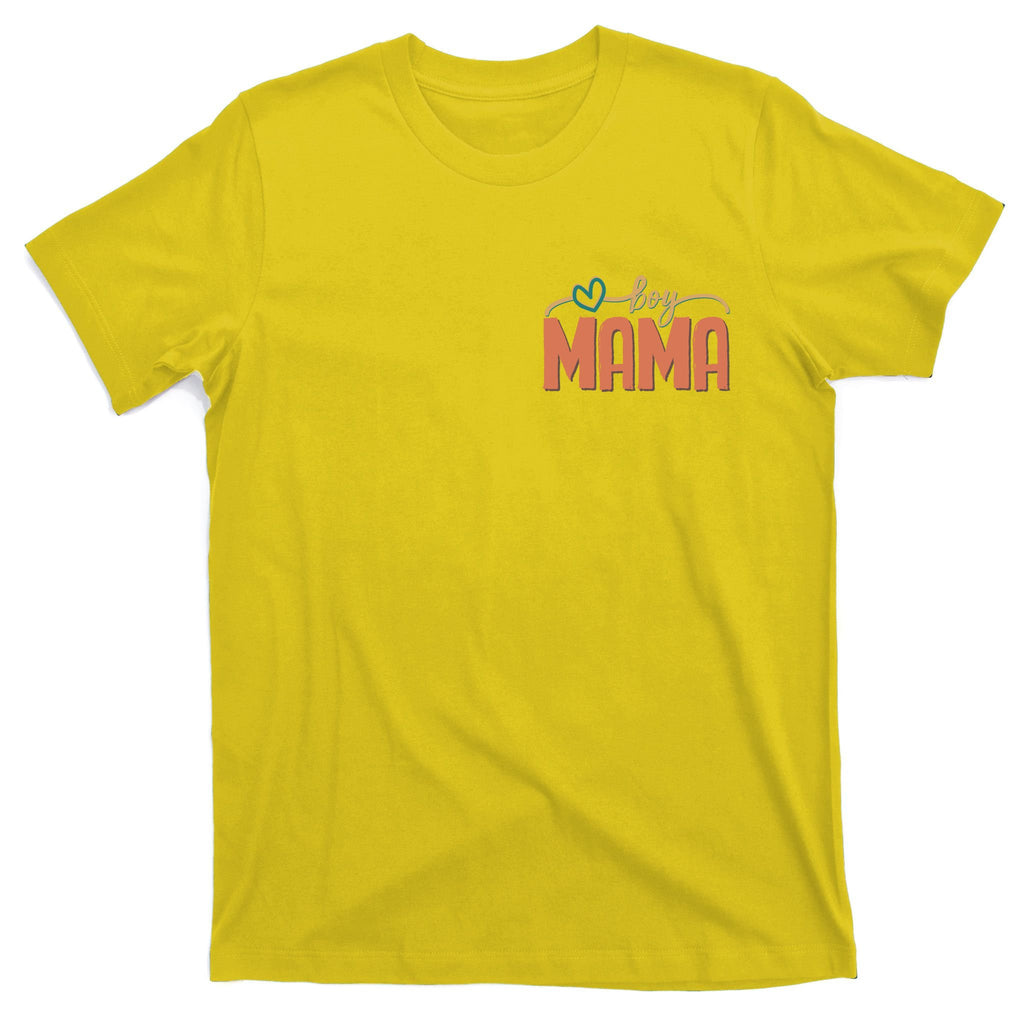 Boy Mom Ma Mama Bruh Funny Front & Back T-Shirt