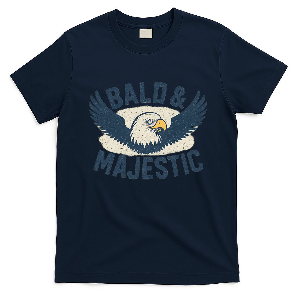 Bald & Majestic - Perfect Gift for Dads T-Shirt